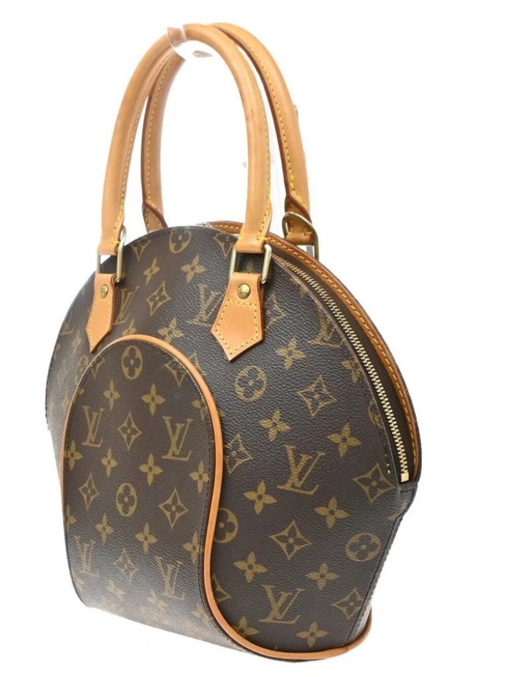 LOUIS VUITTON LV Logo Ellipse PM Hand Bag Monogram Leather Brown M51127 - Picture 4 of 16